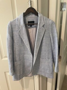 Banana Republic linen blend Pale Blue Women's Blazer